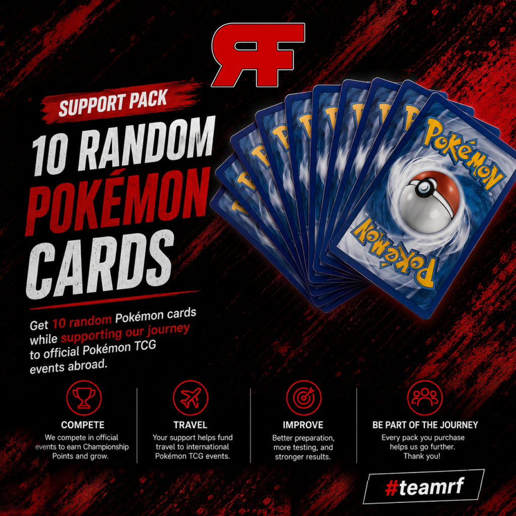 Team RF Support the Journey Pack — 10 Random Pokémon Cards